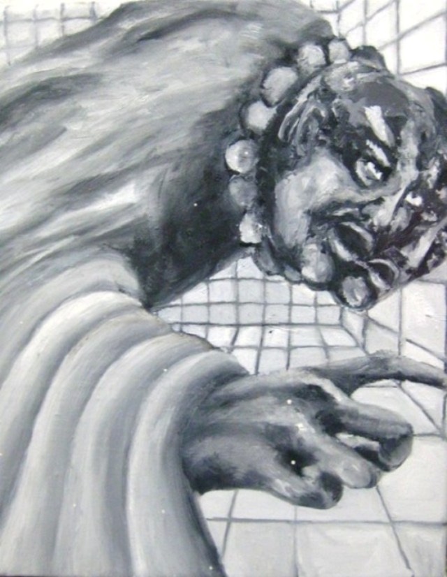 2009-Malerei-Angst-13-Gesichter-Finger-Luisa-Pohlmann-Kunst-Berlin