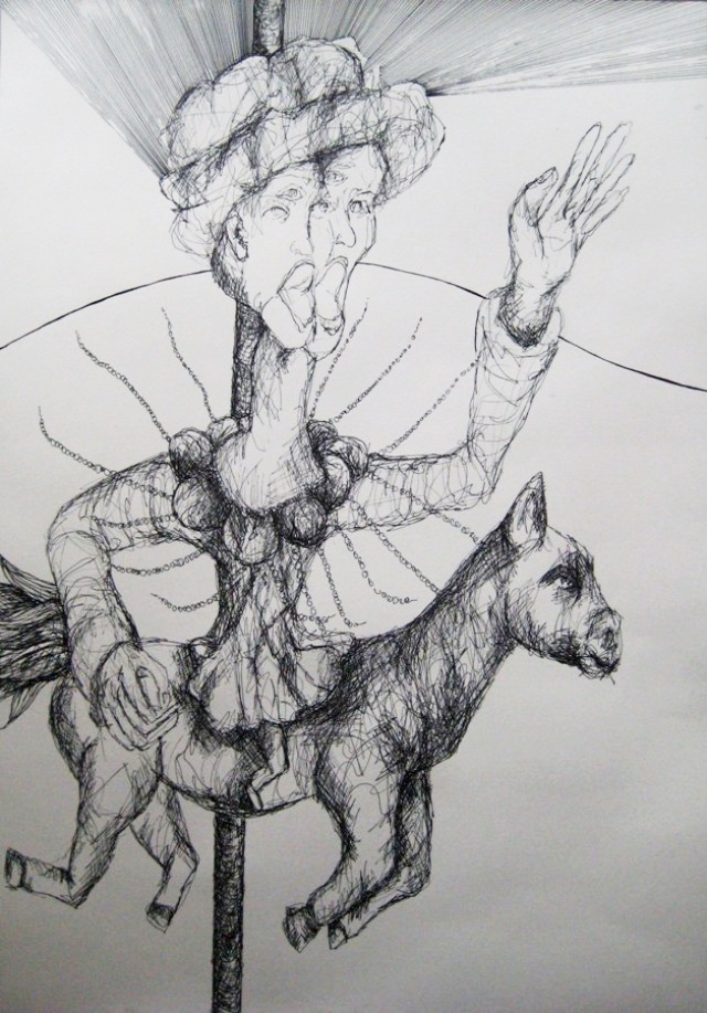 2009-Zeichnung-Angst-19-Pferd-Luisa-Pohlmann-Kunst-Berlin