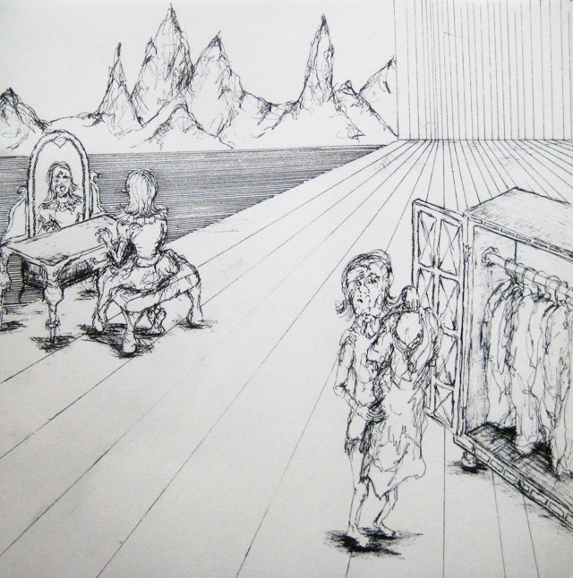 2009-Zeichnung-Angst-26-Kleiderschrank-Schminktisch-Luisa-Pohlmann-Kunst-Berlin