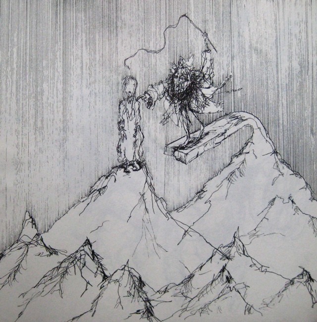 2009-Zeichnung-Angst-30-sklave-peitsche-abgrund-Luisa-Pohlmann-Kunst-Berlin