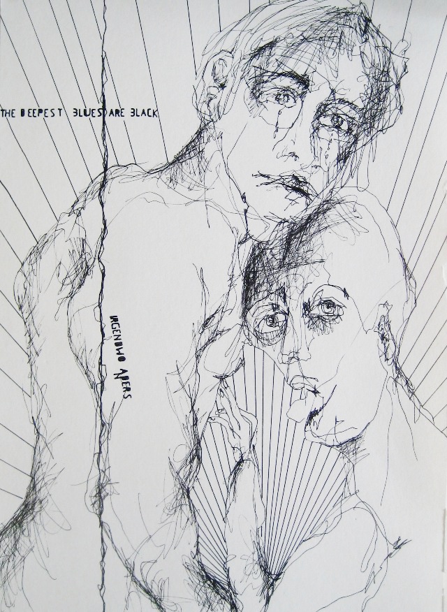 2010-Zeichnung-Schmerz-25-deepest-blues-are-black-Luisa-Pohlmann-Kunst-Berlin